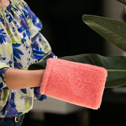 Raypath Rękawica Różowa Roz M Na Sucho Kurz Sierść Do Polerowania