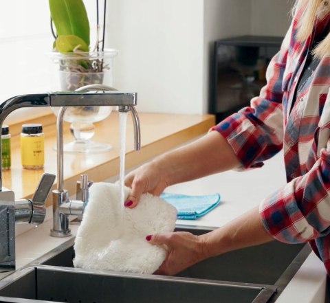 Rękawica Raypath biała antybakteryjna do czyszczenia na mokro M