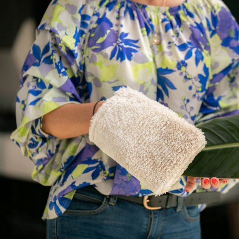 Rękawica czyszcząca Raypath beżowa r. M 15x22 cm Bez chemii