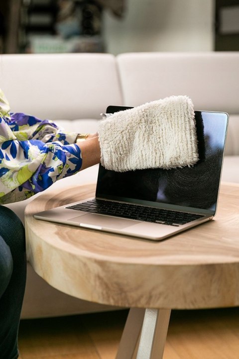 Rękawica czyszcząca Raypath beżowa r. M 15x22 cm Bez chemii