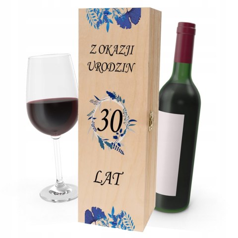 Drewniana skrzynka na wino - IDEALNY PREZENT na każdą okazję! NA 30-STKE 08