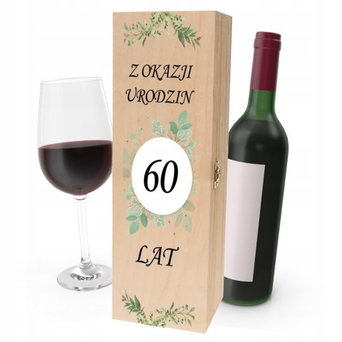 Drewniana skrzynka na wino - IDEALNY PREZENT na każdą okazję! NA 60-TKE 10