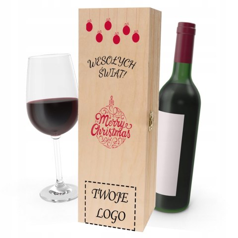 Drewniana skrzynka na wino - IDEALNY PREZENT na każdą okazję! NA ŚWIETA 14