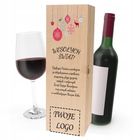 Drewniana skrzynka na wino - IDEALNY PREZENT na każdą okazję! NA ŚWIĘTA 18