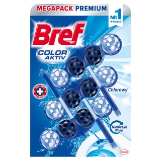 Bref Color Aktiv Kostka Zawieszka WC Chlor 3x50g Barwiąca