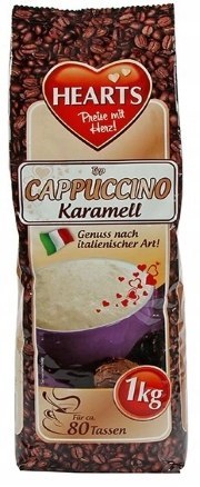 HEARTS Kawa rozpuszczalna Cappucino 1kg Caramel Karmel