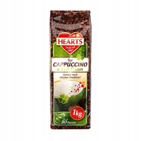 HEARTS Kawa rozpuszczalna napój Cappucino 1kg Irish Cream