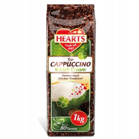 HEARTS Kawa rozpuszczalna napój Cappucino 1kg Irish Cream