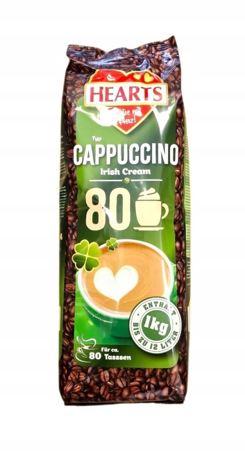 HEARTS Kawa rozpuszczalna napój Cappucino 1kg Irish Cream