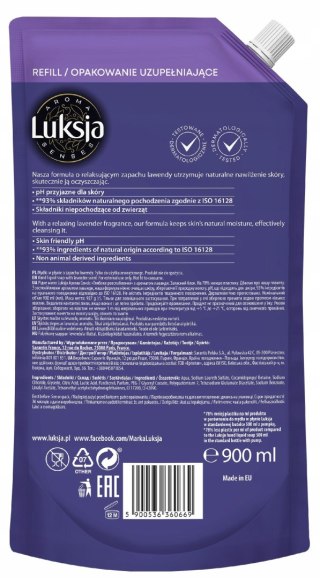 LUKSJA Mydło w płynie 900ml Zapas Aroma Relaxing