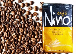 NINO Caffe Kawa ziarno ziarnista aroma 100% arabica 1kg