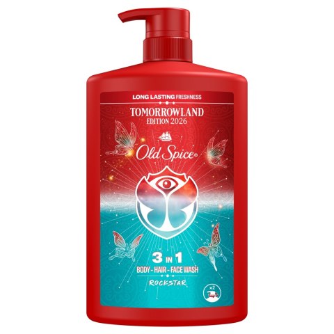 OLD SPICE Żel pod Prysznic Męski 1L 1000ml Rock Star 3w1 Ciało Włosy