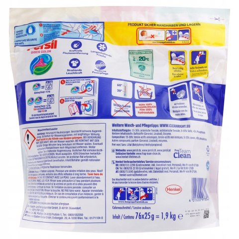 PERSIL 4in1 76 Discs Color Kapsułki do prania tkanin koloru