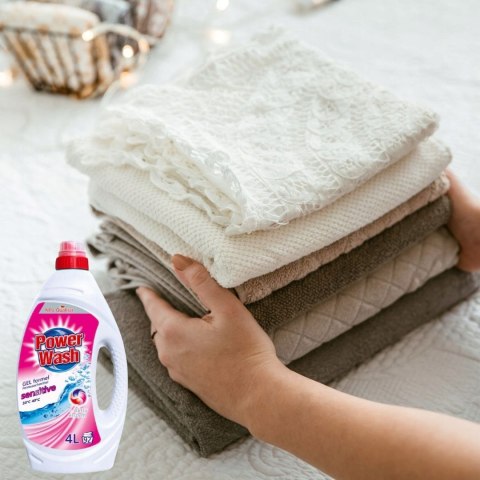 POWER WASH Żel 92 Prań 4L Sensitive uniwersalny