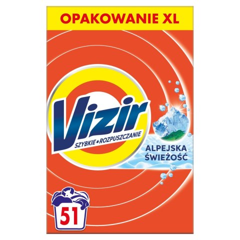 Proszek Vizir do białego Alpine Fresh do prania białych tkanin ubrań 2.95kg