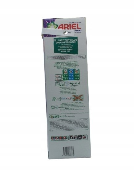 Ariel Color Proszek do Prania Koloru Tkanin Kolorowych 6kg 100 prań DE