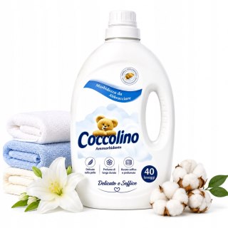 Coccolino Płyn do płukania tkanin Sensitive & Soft 3L Duży Delikatny