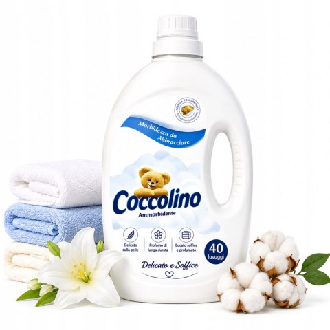 Coccolino Płyn do płukania tkanin Sensitive & Soft 3L Duży Delikatny