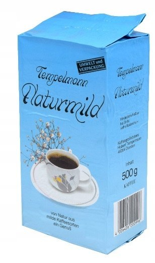Kawa mielona 500g TEMPELMANN Naturmild łagodny smak