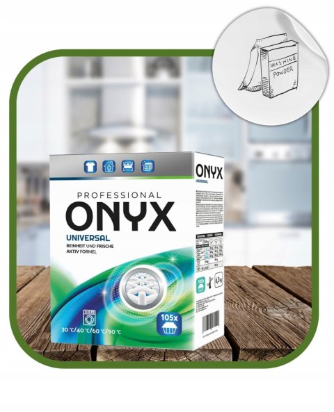 ONYX Proszek Do Prania Uniwersalny 105 Prań 6,3kg XXL