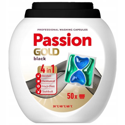 PASSION GOLD Kapsułki do prania 50szt 4w1 Black