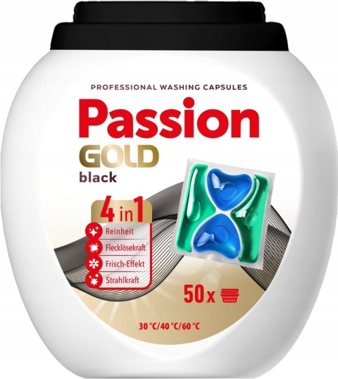 PASSION GOLD Kapsułki do prania 50szt 4w1 Black