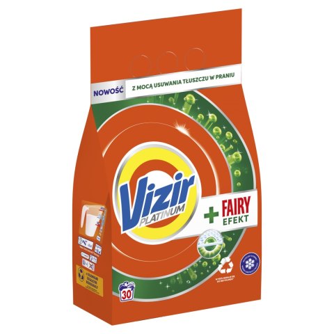 Vizir Platinum Proszek do Prania Białego 1,65 kg 30 Prań Efekt Fairy