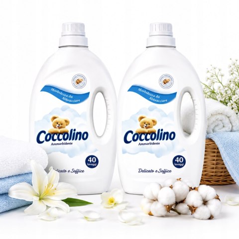 Zestaw Coccolino płyn do płukania Sensitive & Soft Delikatny 2x3l 240 prań