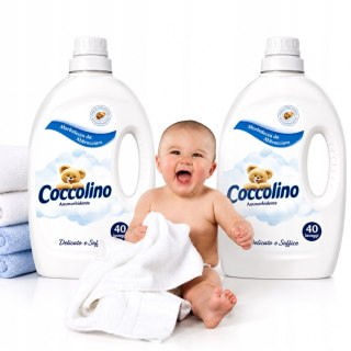 Zestaw Coccolino płyn do płukania Sensitive & Soft Delikatny 2x3l 240 prań
