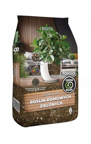 Ziemia BIGOS MONSTER DO ROŚLIN I KWIATÓW DOMOWYCH TROPIKALNYCH 8L BIOVITA