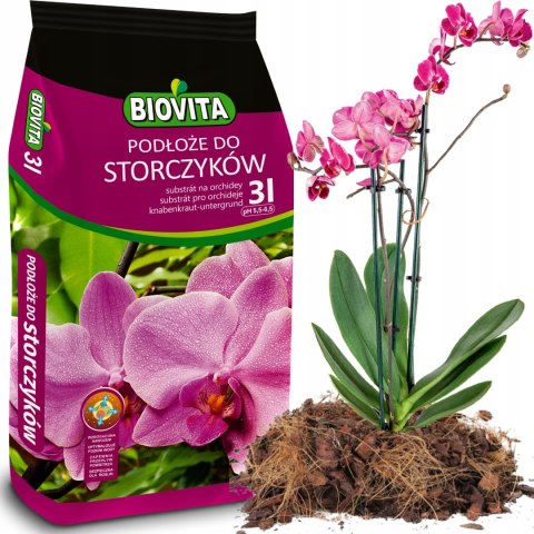 Ziemia Naturalne Podłoże Do Storczyków Orchidei 3L Biovita
