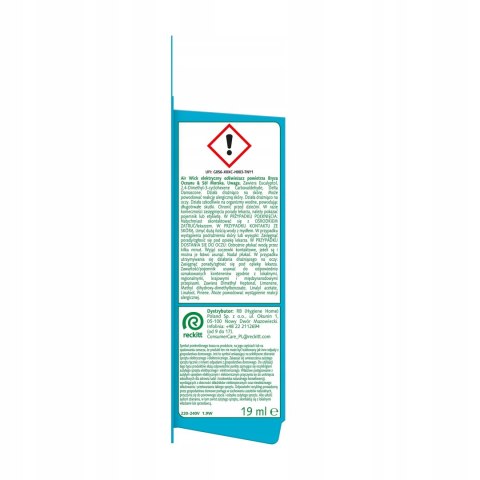 Air Wick Elektryczny Odświeżacz Wkład 19ml Bryza Oceanu