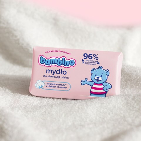 BAMBINO Mydło dla niemowląt i dzieci, kostka 90g w kostce hipoalergiczne