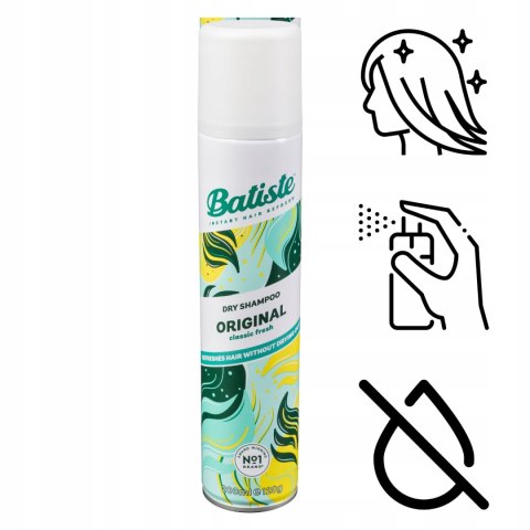 BATISTE Suchy szampon 200ml Original do każdego koloru włosów