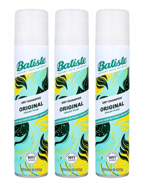 BATISTE Suchy szampon 200ml Original do każdego koloru włosów