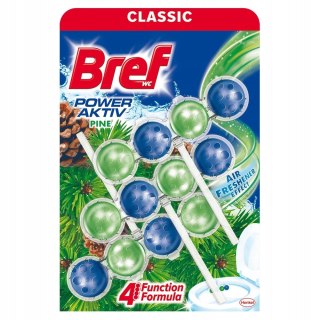 Bref Power Aktiv Kostka Zawieszka do WC Sosna 3x50g Trójpak