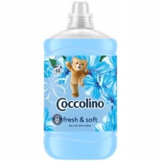 Coccolino Blue Splash płyn do płukania tkanin Fresh & Soft niebieski 1,7L