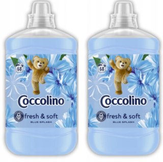Coccolino Blue Splash płyn do płukania tkanin Fresh & Soft niebieski 1,7L