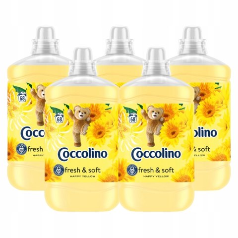 Coccolino Fresh&Soft płyn do płukania tkanin Happy Yellow żółty 1,7L