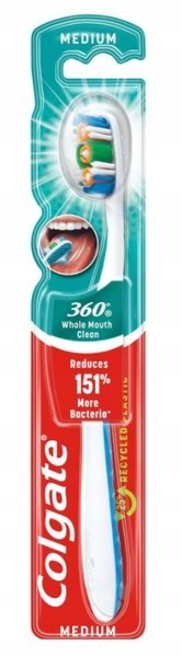 Colgate 360° Medium szczoteczka do zębów średnia 1szt