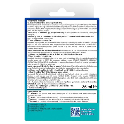 Duck Fresh Discs - barwiący żelowy krążek do toalety 36ml