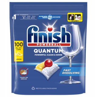 FINISH QUANTUM LEMON Kapsułki do Zmywarki 100 szt Powerball All in 1