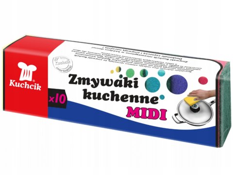 GĄBKA Zmywak kuchenny ostry Kuchcik gąbki do mycia naczyń 10 szt.