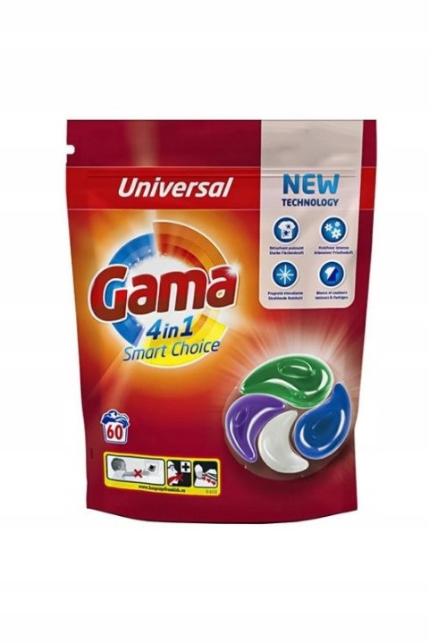 Gama Kapsułki do prania Cleaning Power Universal All in1 60szt