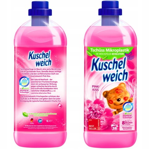 Kuschelweich Płyn do płukania Pink Kiss Różowy 1L
