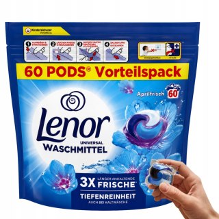 Lenor All-in-1 Aprilfrisch kapsułki do prania 60 szt uniwersalne DE