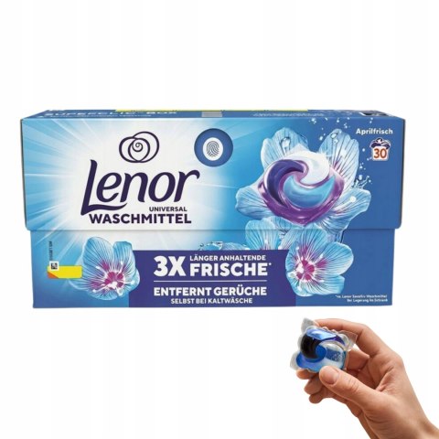 Lenor kapsułki do prania uniwersalne 3 w 1 Aprilfrisch 30 szt