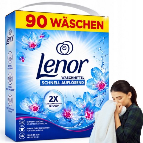 Lenor proszek do prania uniwersalny Aprilfrisch 4,95 kg 90 prań DUZE OPAK