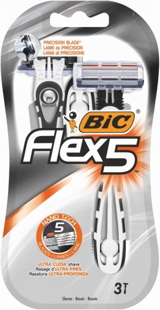 Maszynki do golenia jednorazowe BIC Flex 5 3szt