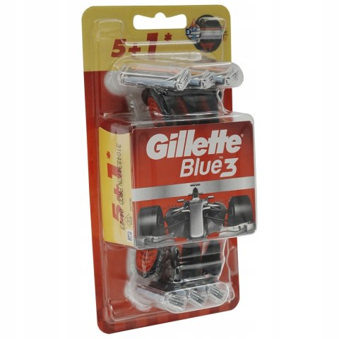 Maszynki do golenia jednorazowe męskie GILLETTE Blue 3 Blue3 maszynka 6 szt